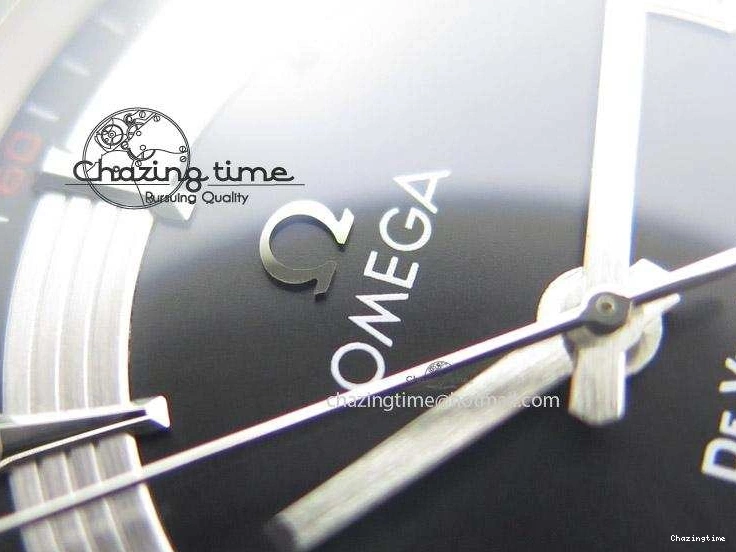 0805 De Ville Hour Vision Co-Axial 41mm SS V6F Best Edition Black Dial On SS Bracelet A BestValue 8277